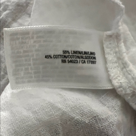 Old Navy Plus 4X White Linen Blend Tunic Shirt - Picture 4 of 4